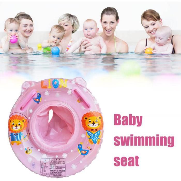 Gilet de flottaison pour enfant avec siège. Gonflage à double chambre convient aux piscines de 50x50cm.