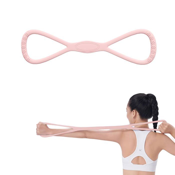 Bande Résistance en 8 Élastique Fitness Poignées Ergonomiques Entraînement Épaules Pull-Ups Latex Naturel Multifonction Aucuneary