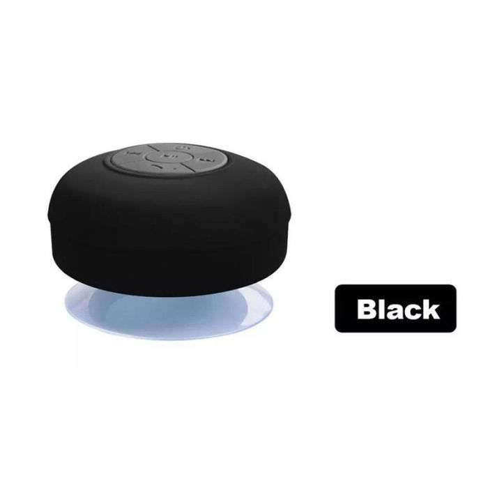 Mini enceinte Bluetooth salle de bain kit main-libre ventouse waterproof  noir - Cdiscount TV Son Photo
