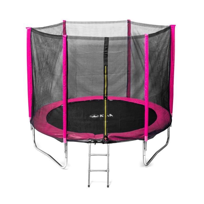 Trampoline pour enfants - ATAA CARS - 250cm - Rose - Pour jardins et extérieurs