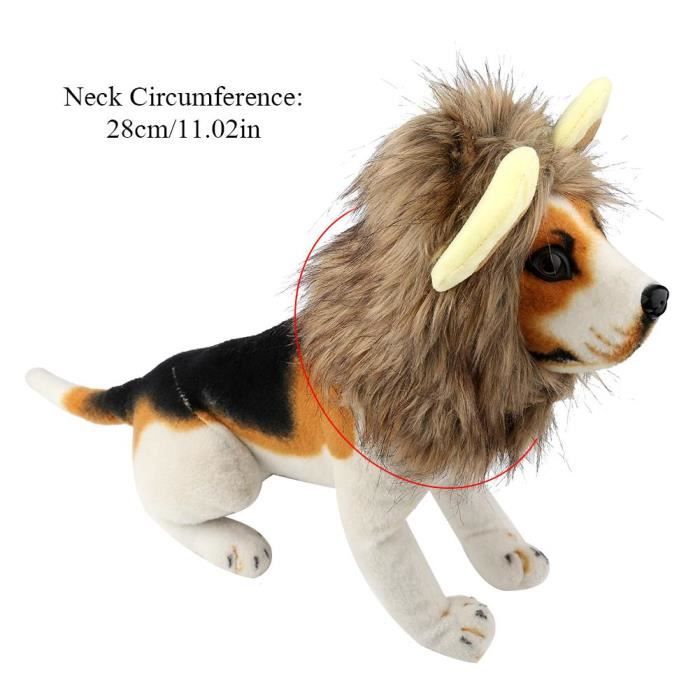 Drôle Mignon Crinière Lion Perruque Pour Chien Chat Avec Oreilles Drôle Cadeaux Animal Noël Halloween Cosplay Fête S