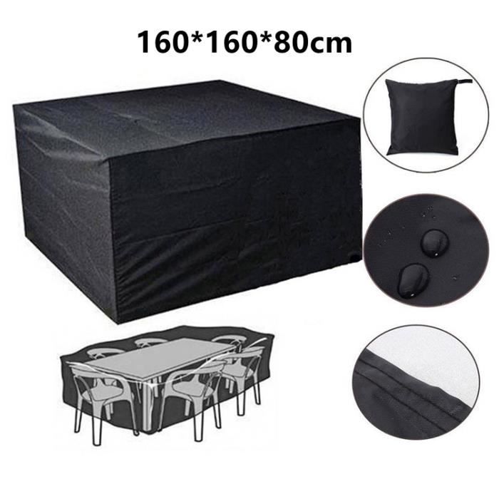 Housse De Protection Pour Meubles De Jardin 250x70x60 Cm | Tissu Oxford 420D Imperméable | Résistant Aux UV