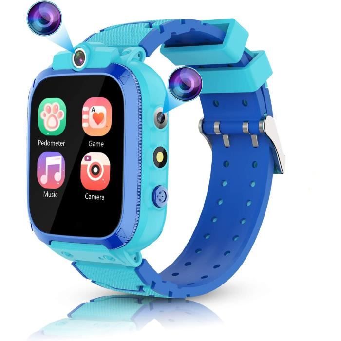Montre Connect e Enfant 14 Jeux 2 Cam ras Vid o Podometre Musique