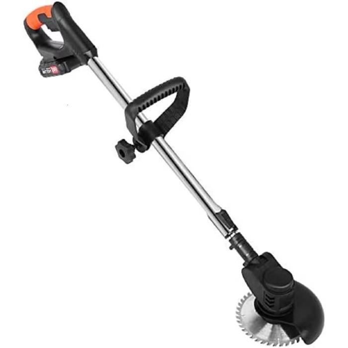 Débroussailleuse Électrique Sans Fil 21V Avec Roues - 2 Batteries, 4 Lames, Manche Réglable