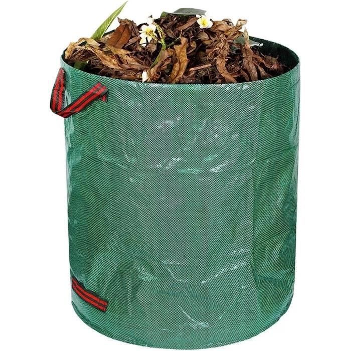 3 Sacs Déchets Jardin 120L GIOVARA - Lourd Duty Réutilisables Avec Poignées
