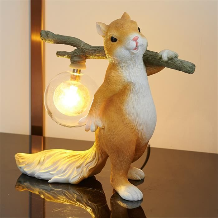 Mini lampe de table LED en résine sLaura rel, petite veilleuse, décoration  de chambre d'enfant, animal, lampe - Cdiscount Maison