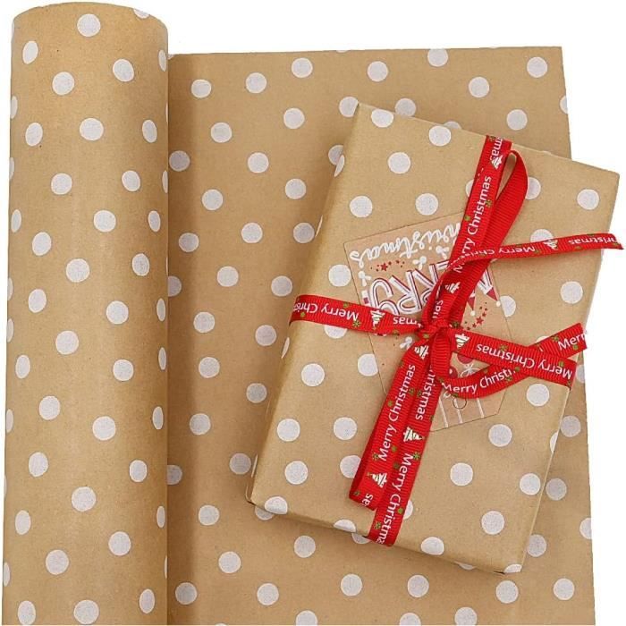 Rouleau de papier cadeau à motifs - Modèles aléatoires - Vendu à l'unité - Papiers  cadeaux - Emballage cadeau