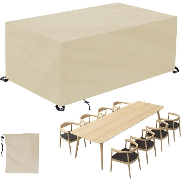 Funda Mesa Jardin Impermeable 200x160x80cm (LxWxH) Funda