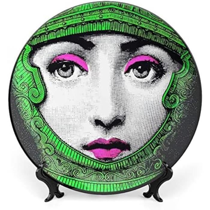 Assiette Commémorative D'Art De Style Italien,En Porcelaine Faite À La