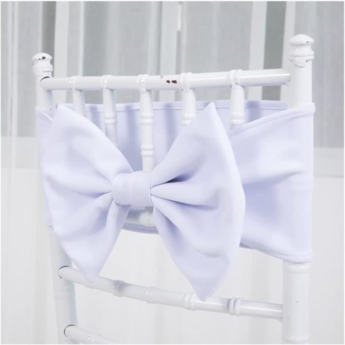 Lot 6 Nœuds De Chaise Prune - Satin 5 Pouces - Décoration Mariage - Fabriqué Main USA