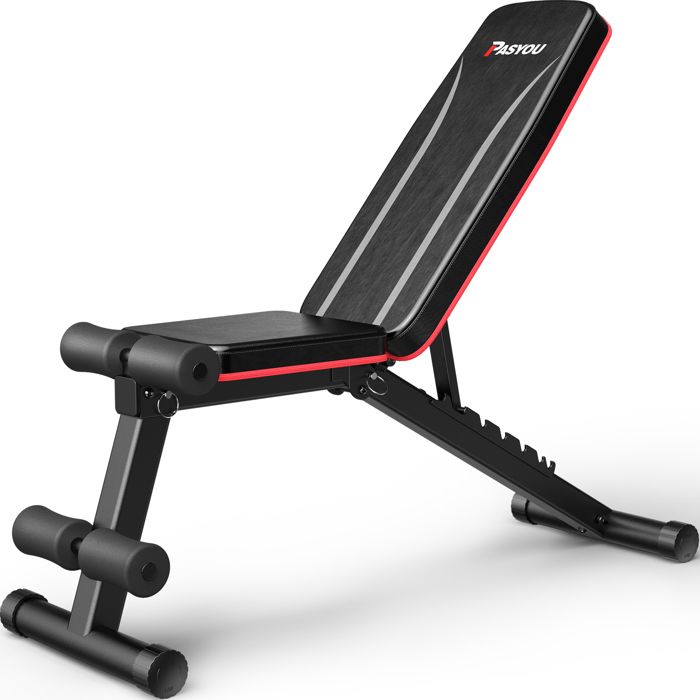 PASYOU Banc de musculation pliable (PA300) Banc de musculation réglable