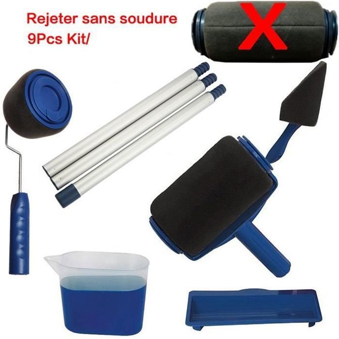 Rouleau de Peinture,PAINT RUNNER PRO avec Reservoir,rouleau peinture anti goutte sans couture rouleau kit