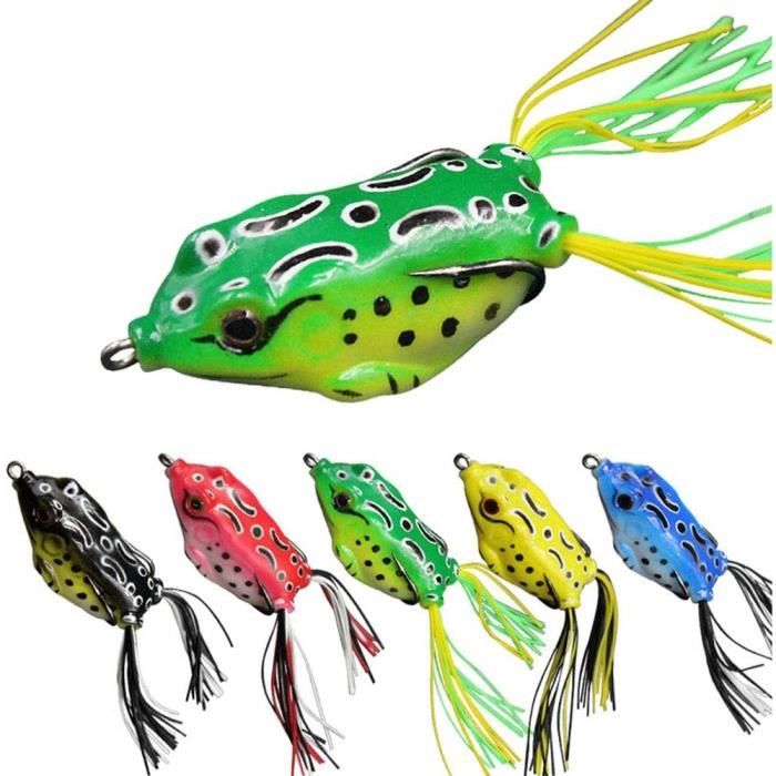 Leurre Grenouille Leurres Grenouille 2 Pièces - Double Hélices 9cm Avec Yeux 3D - Pour Pêche Bar, Brochet, Perche Peche Carnassiers