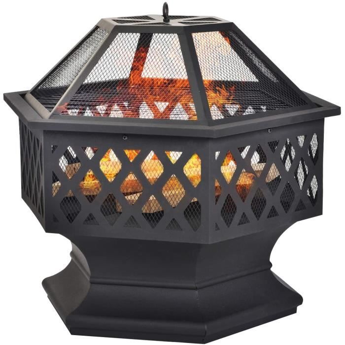 Mophorn Pare-feu à 2 Panneaux Avec Porte, Protection Anti-étincelles En