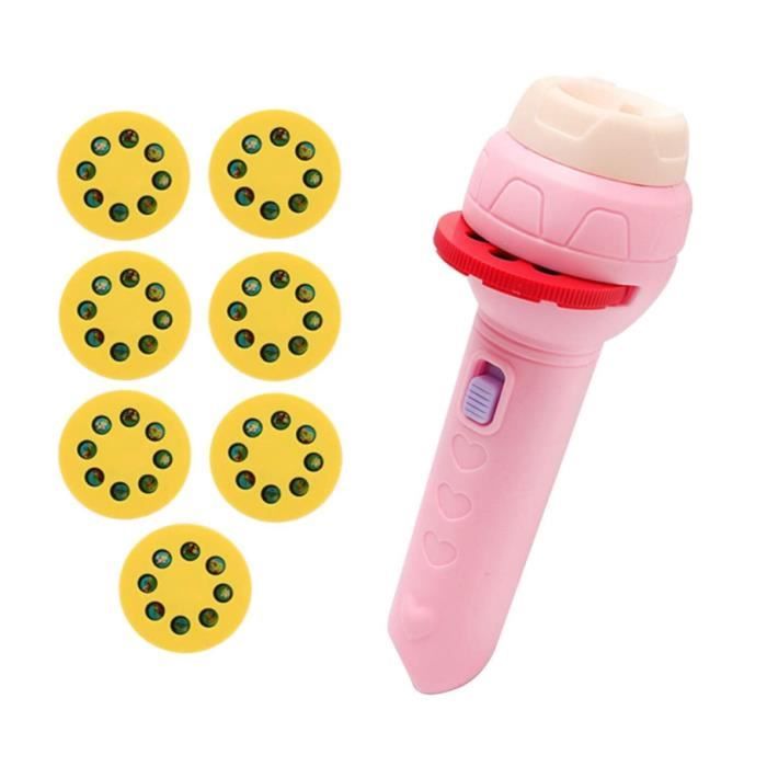 Projecteur de Diapositives - Lampe de Poche - Rose - Torche - Non Rechargeable