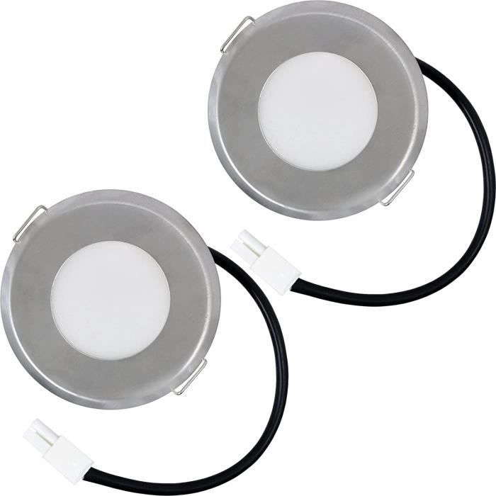 SPARES2GO Lot de 2 ampoules LED universelles pour hotte aspirante 73,5 mm 1,6 W[686] Cdiscount