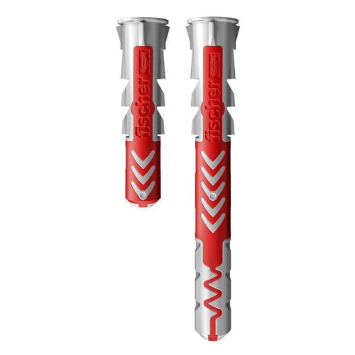Cheville bi-matière DuoPower - FISCHER - 555106 - 6x30 mm - Boîte de 50 - Rouge