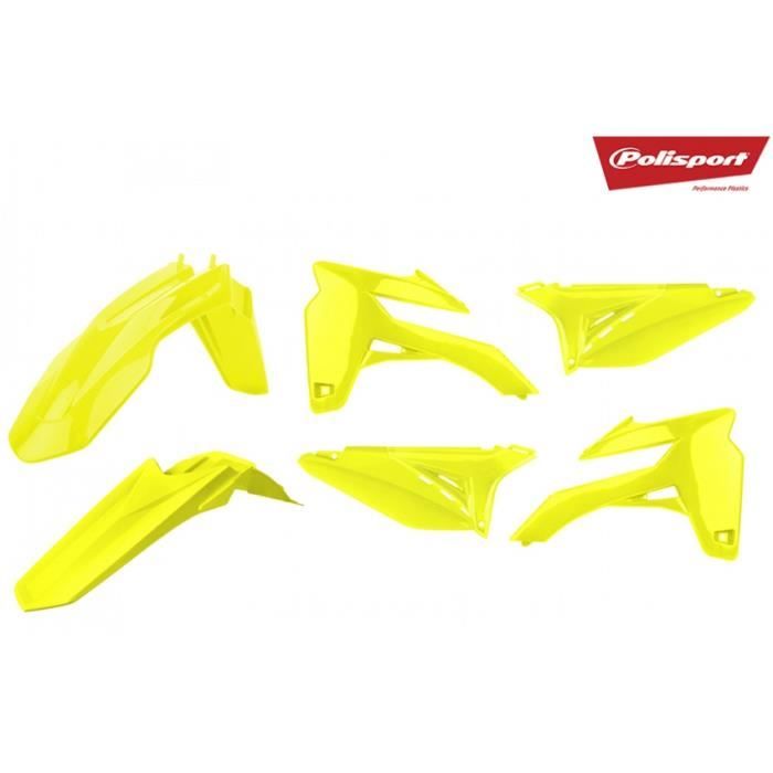 Kit plastiques POLISPORT jaune fluo Sherco SE-R/SEF-R