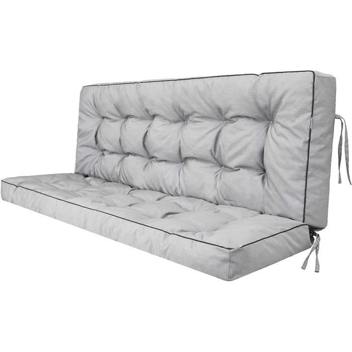 Coussin De Banc De Jardin-Coussin De Banquette De Jardin Blanc Crème