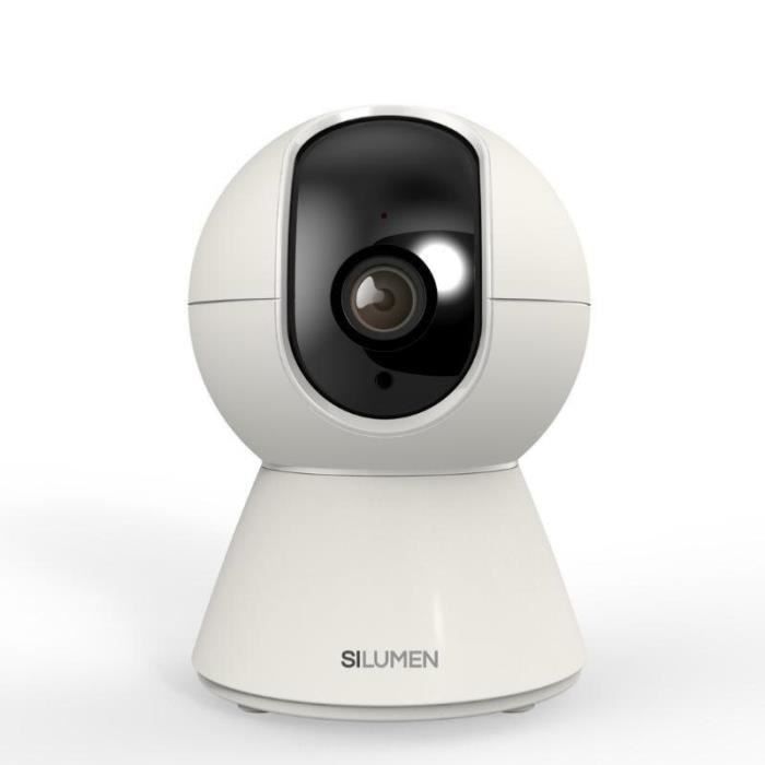 Caméra de Surveillance Intérieure Connectée Wi-Fi Ronde 360° 1080p - SILUMEN