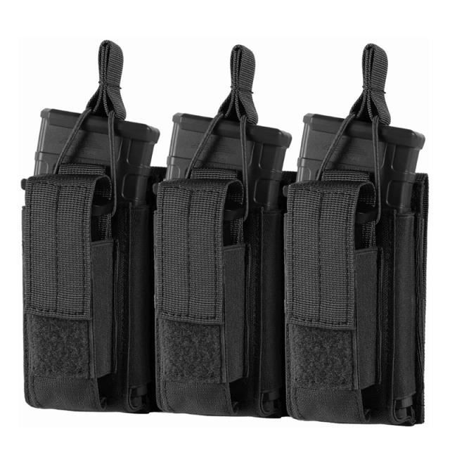 Pochette Tactique Molle Wynex Triple Chargeur - Compatible 5.56 Pour HK416 M4