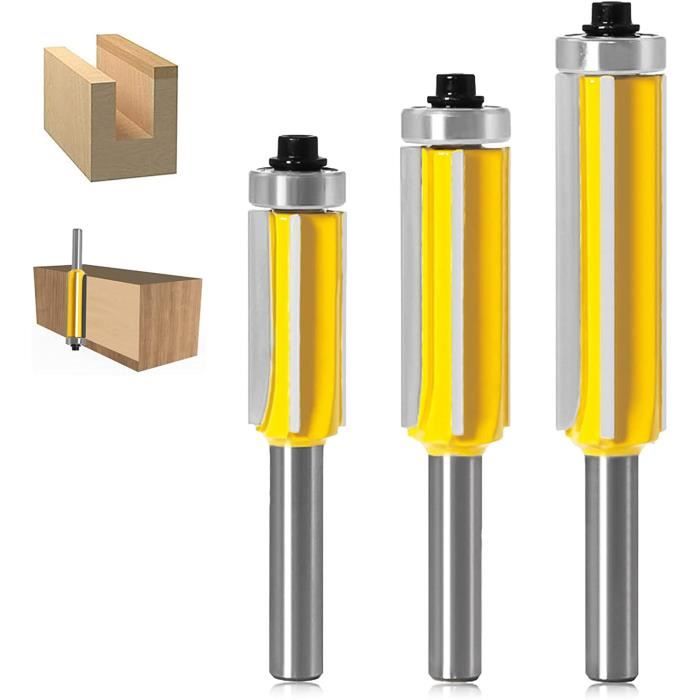 Fraise Defonceuse 8 Mm Lot De 4 Fraises à Copier Pour Défonceuse - Tige 8mm - Pour Bois, Contreplaqué, MDF - Professionnel Lot Fraises Rainurage Fraise Defonceuse 8 Mm Lot De 4 Fraises à Copier Pour Défonceuse - Tige 8mm - Pour Bois, Contreplaqué, MDF - Professionnel Lot Fraises Rainurage