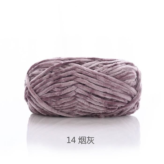 Lot De 4 Pelotes De Laine Chenille épaisse Coopay - 100g Chacune - 100% Polyester Super Doux - Pour Couvertures, écharpes, Amigurumis - 6