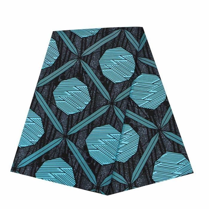 Tissu Wax Africain Imprimé Coton Haute Qualité - Vendu Au Mètre, Largeur 115cm, Double Face, Multicolore