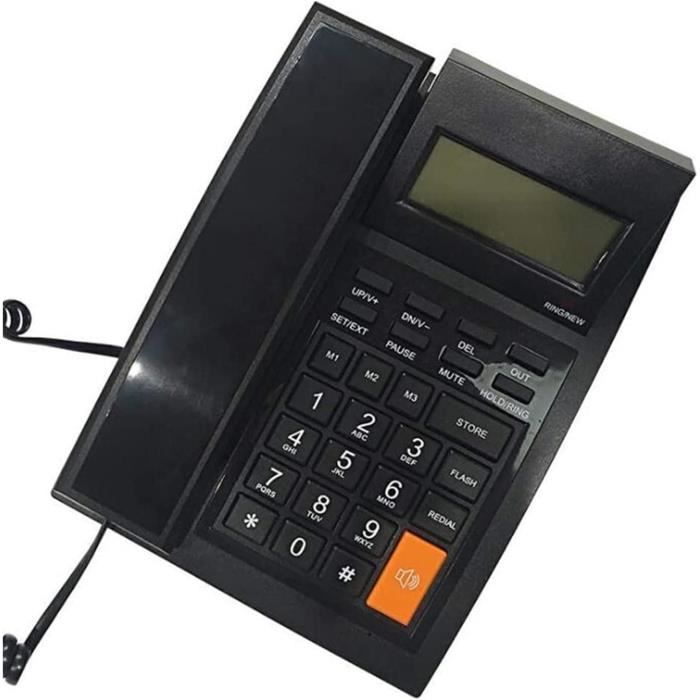 Fdit téléphone filaire avec identification de l'appelant Téléphone