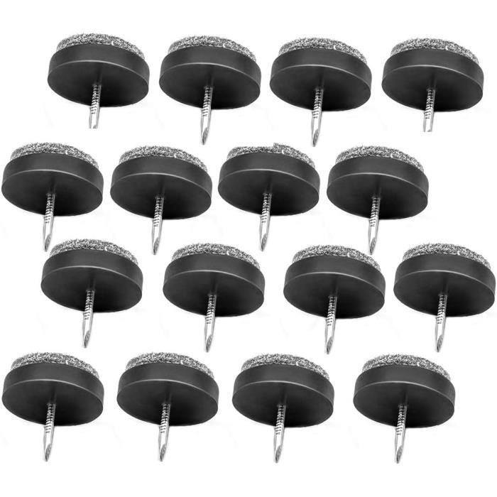 Patins À Vis En Feutre,50 Pcs Patin Meuble Ronds De Meubles Feutre Chaise Protecteurs