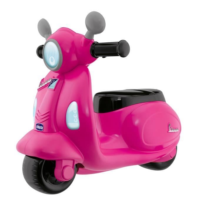 Porteur Scooter Vespa Primavera - Rose - Sons et Lumières - CHICCO