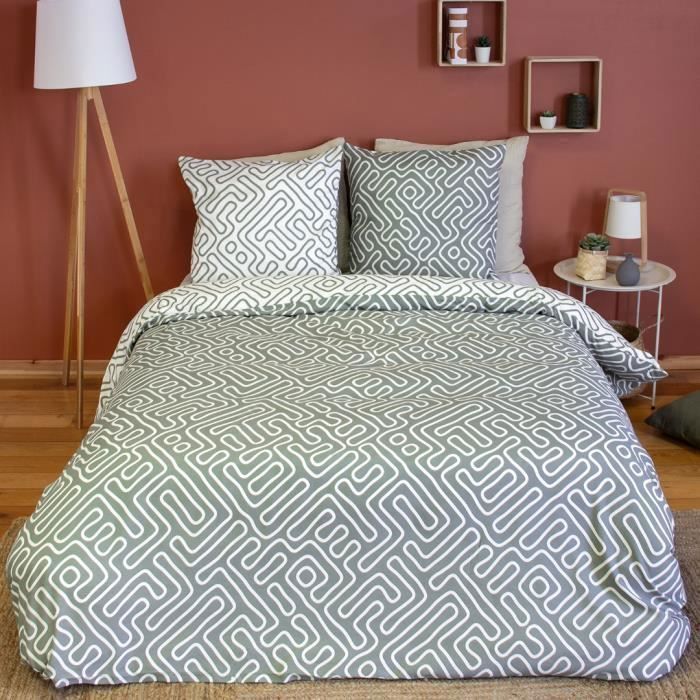 QIAOLA Parure De Lit Avec Housse De Couette 135 X 200 Cm Et Taie D