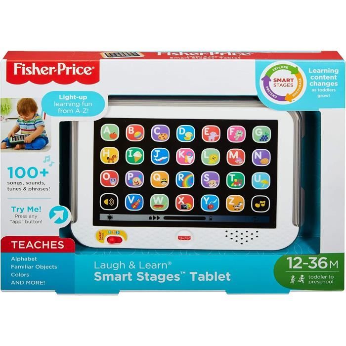 Disney Fisher-Price Tablette Smart Stages Rire et Apprendre Bébé Electronique Tablette Jouet Educatif pour 1 an -