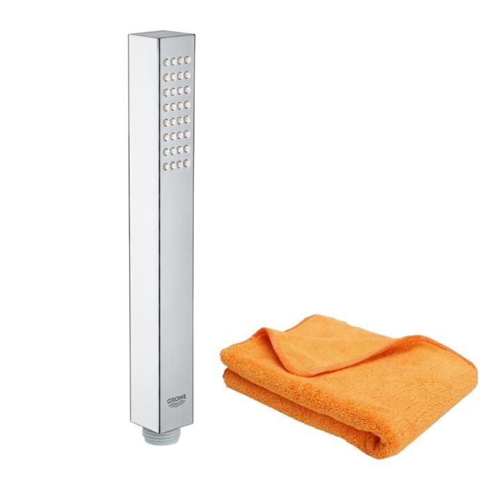 Grohe Pommeau de douche Quickfix Vitalio Joy Cube Stick + microfibre