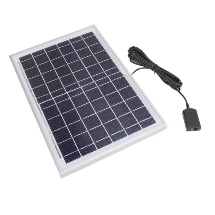 Panneau Solaire 5W 12V Avec Port DC Pour Charger Batterie 3.7V Pour Lumières De Jardin
