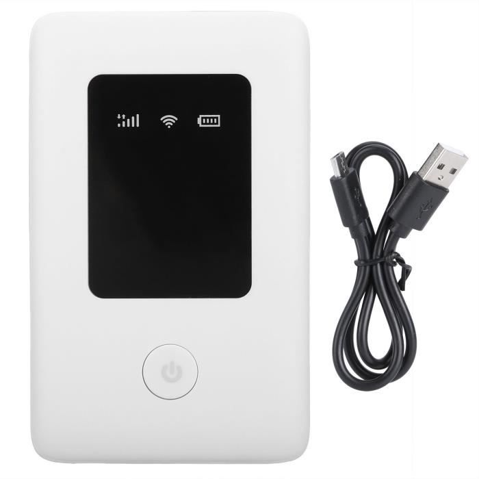 Point D'accès WiFi 4G Portable Elprico - Routeur LTE CAT4 Jusqu'à 300 Mbps - Batterie 2100 MAh - Partage Jusqu'à 10 Appareils
