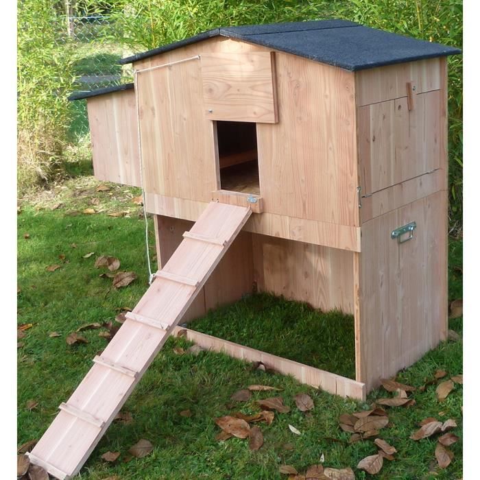 NICHE POUR CHIEN CEVENNES EN EPICEA TOIT ANTHRACITEL Gris 