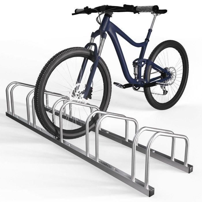 Râtelier pour 5 vélos - MONZANA - Support de rangement métal - Largeur pneu 35-60mm - Intérieur/extérieur