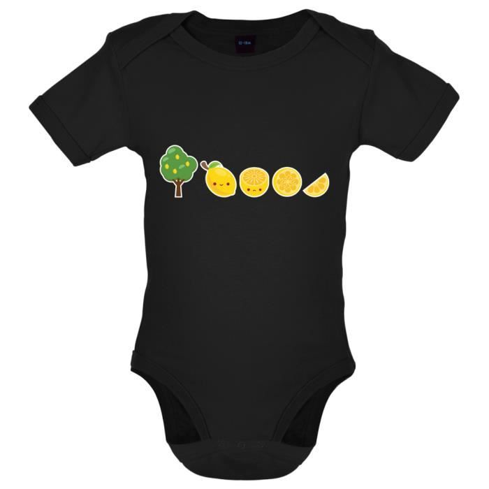 Evolution D Un Citron Bebe Body Noir 12 A 18 Mois Noir Cdiscount Pret A Porter