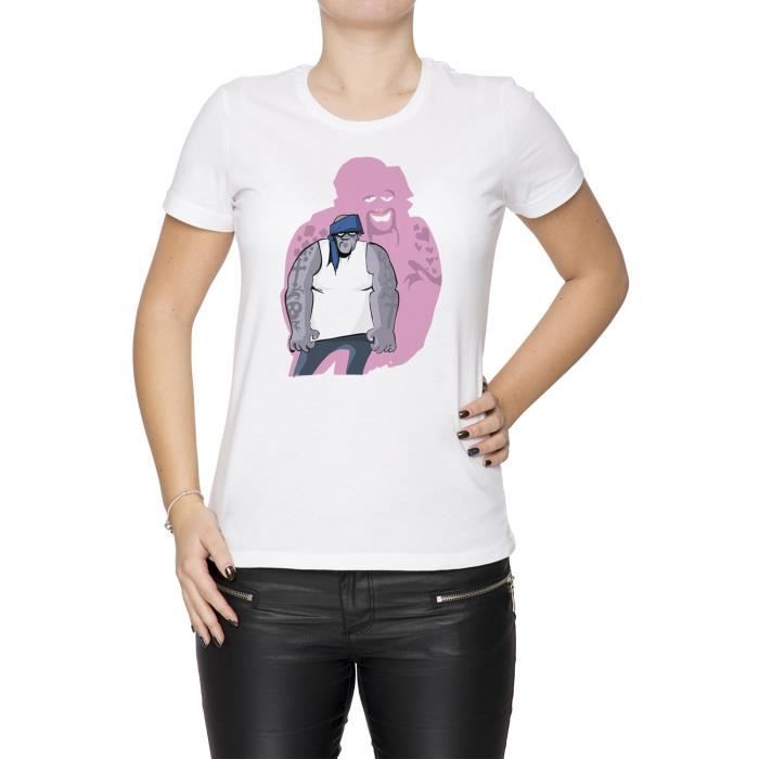 Tee-shirt - Gars avec le bandana Femme Cou D