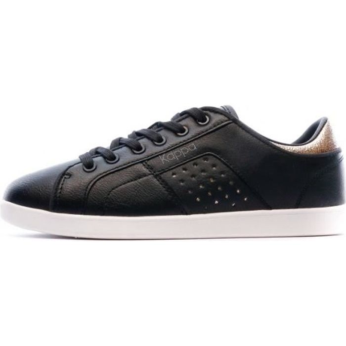basket kappa femme noir et rose
