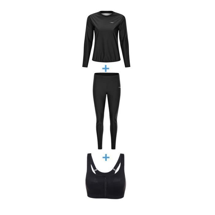 Combinaison Sauna 3 En 1 Pour Femme - Manches Longues - Vêtement De Sudation Pour Perte De Poids Et Sport - 6