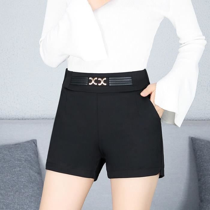 Short D'été Femme Famulily - Taille Haute, Jambe Large - Élastique Et Poches - Taille S à XXL