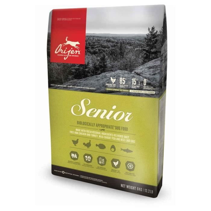 Meilleurs prix pour Croquettes Senior pour Chien - Orijen - 6Kg