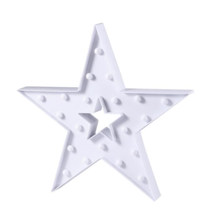 Étoile Lampe DEL 27 cm en étoile Lampe Mural Lumineuse veilleuse