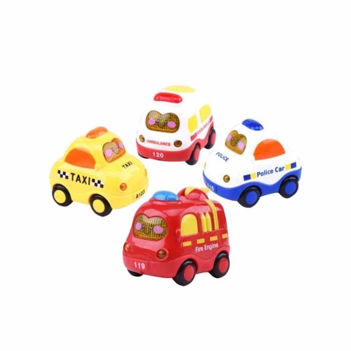 4 Pieces Mignon Dessin Anime Leger Jouet Voiture Ensemble Bebe Son Et Lumiere Musique Petit Outil D Education Tapis De Jeu Enfant Cdiscount Jeux Jouets