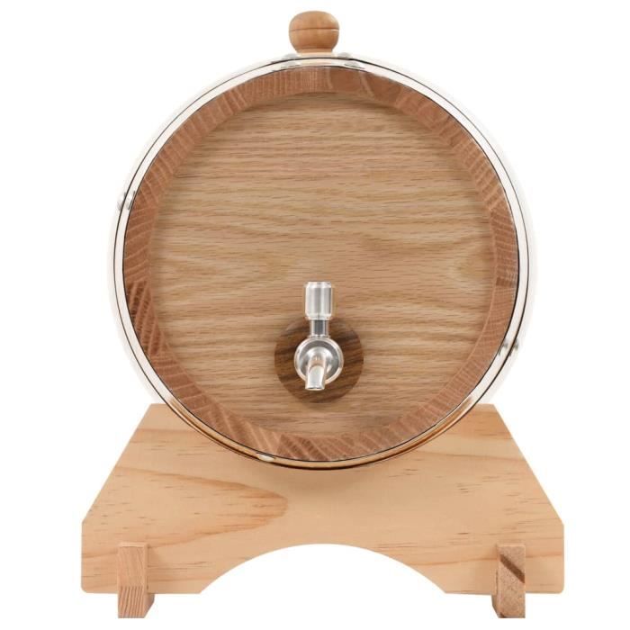 Tonneau à Vin En Chêne 1/1,5/3 L Avec Robinet Sur Pied Distributeur De Fûts De Vieillissement De Whisky Vintage Tonneau En Bois Décoration De Bar à Domicile – Acheter Les Meilleurs Produits