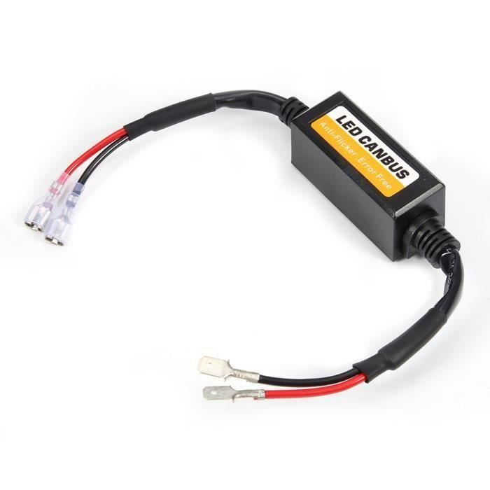 Aramox Décodeur LED H7 2 Pièces - Anti-Scintillement Canbus Résistance Annuleur Erreur : Installation Plug & Play Pour Phares Stables !