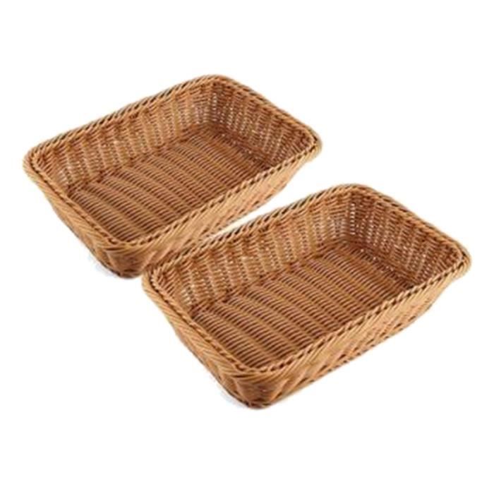 2 Pièces Corbeille à Pain Rotin Naturel Avec Doublure Lin - Paniers à Pain Faits Main Pour Fermentation