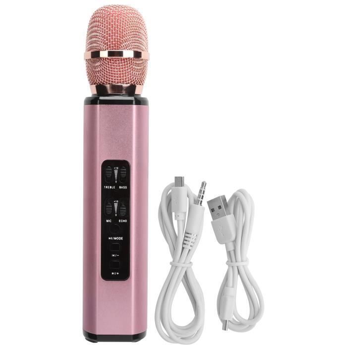 Micro Karaoké Enfant Sans Fil Bluetooth – Bleu, Portable, Livraison Rapide